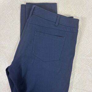 J. McLaughlin Women's 10 Dress Pants‎ Navy Straight Leg Stretch Soft Ankle